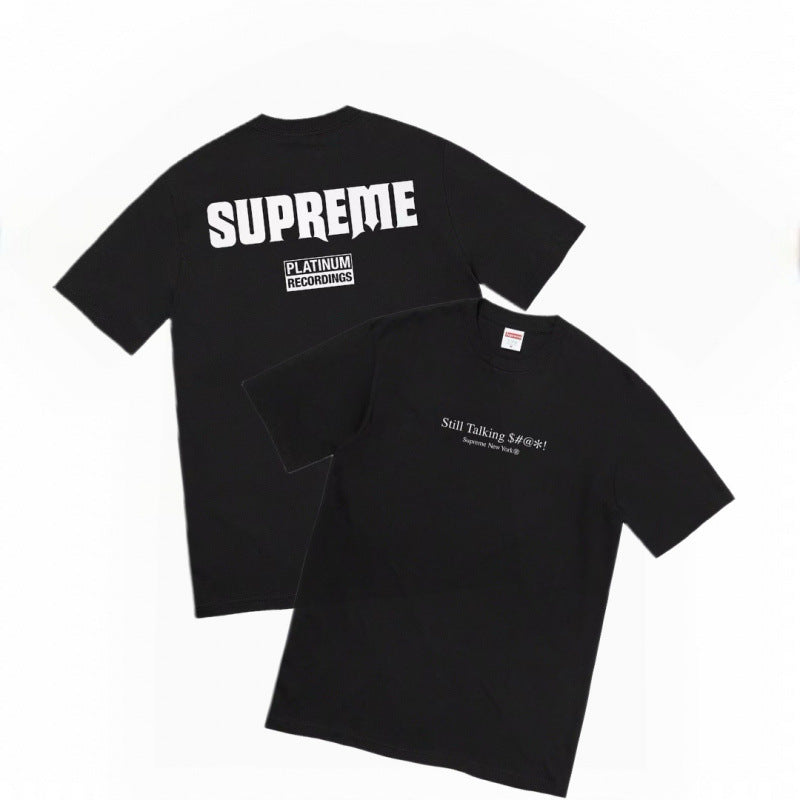 Supreme Dual Front/Back Graphic T-Shirt - Black