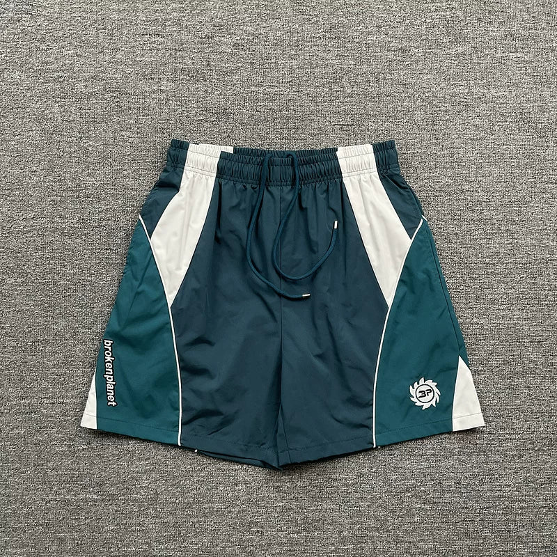 Broken planet woven quick drying shorts for men