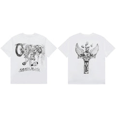 Travis Scott Relaxed Street Fashion Short Sleeve Tee