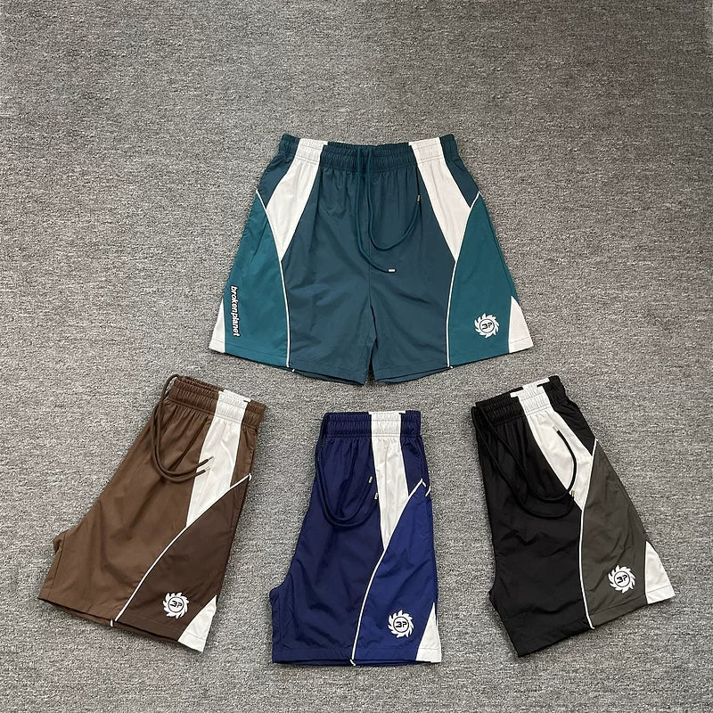 Broken planet woven quick drying shorts for men