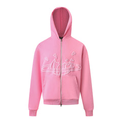 Broken Planet Graphic Zip Hoodie