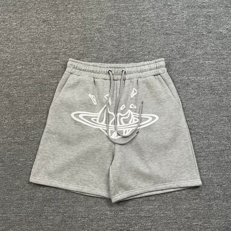 Broken Planet High Street Trendy Brand Loose Casual Plush Drawstring Shorts