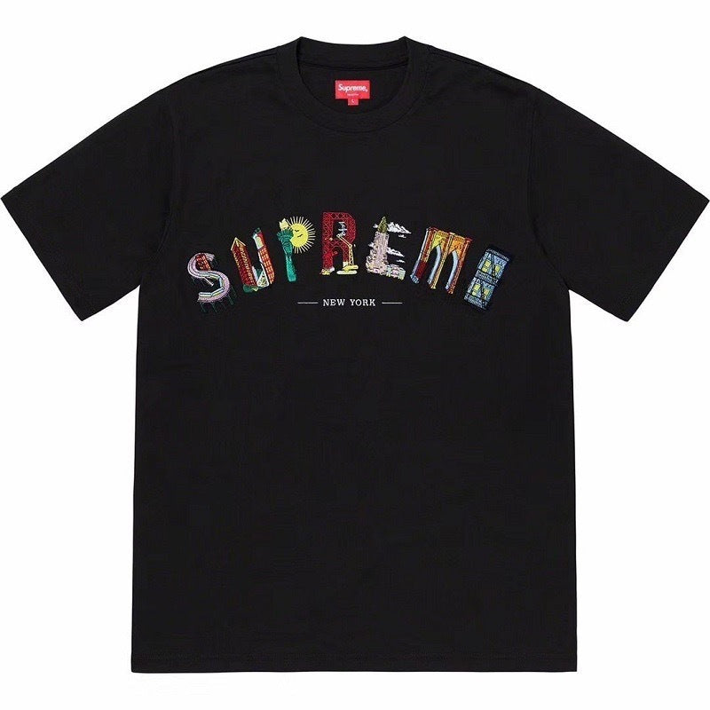 Supreme Multi-Color Arc Logo T-Shirt - Black