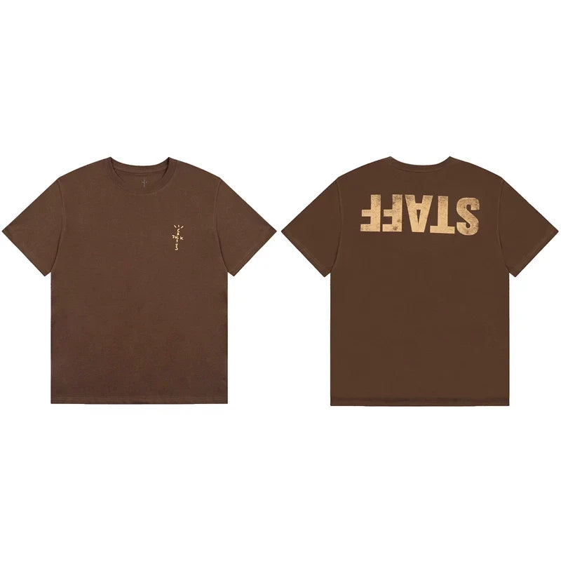 Travis Scott Signature Street Style Casual Tee