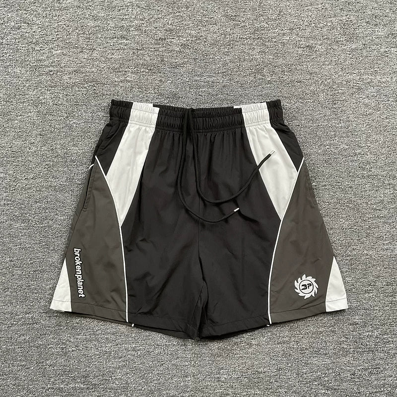 Broken planet woven quick drying shorts for men