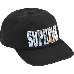 Supreme Metallic Photo Applique 6-Panel Cap - Black