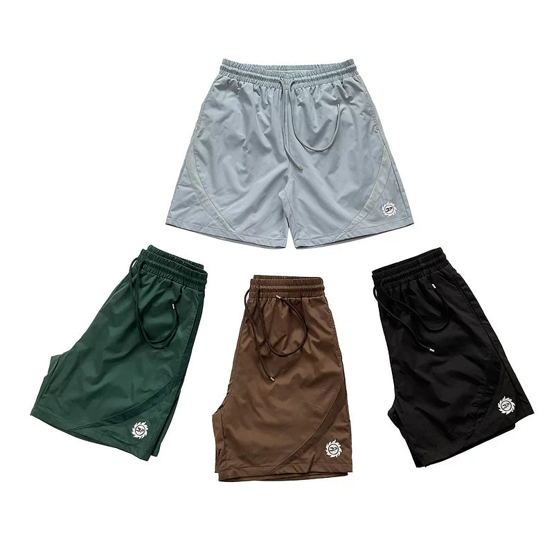 Broken Planet  splicing design beach quick drying sports shorts