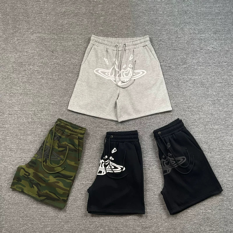 Broken Planet High Street Trendy Brand Loose Casual Plush Drawstring Shorts