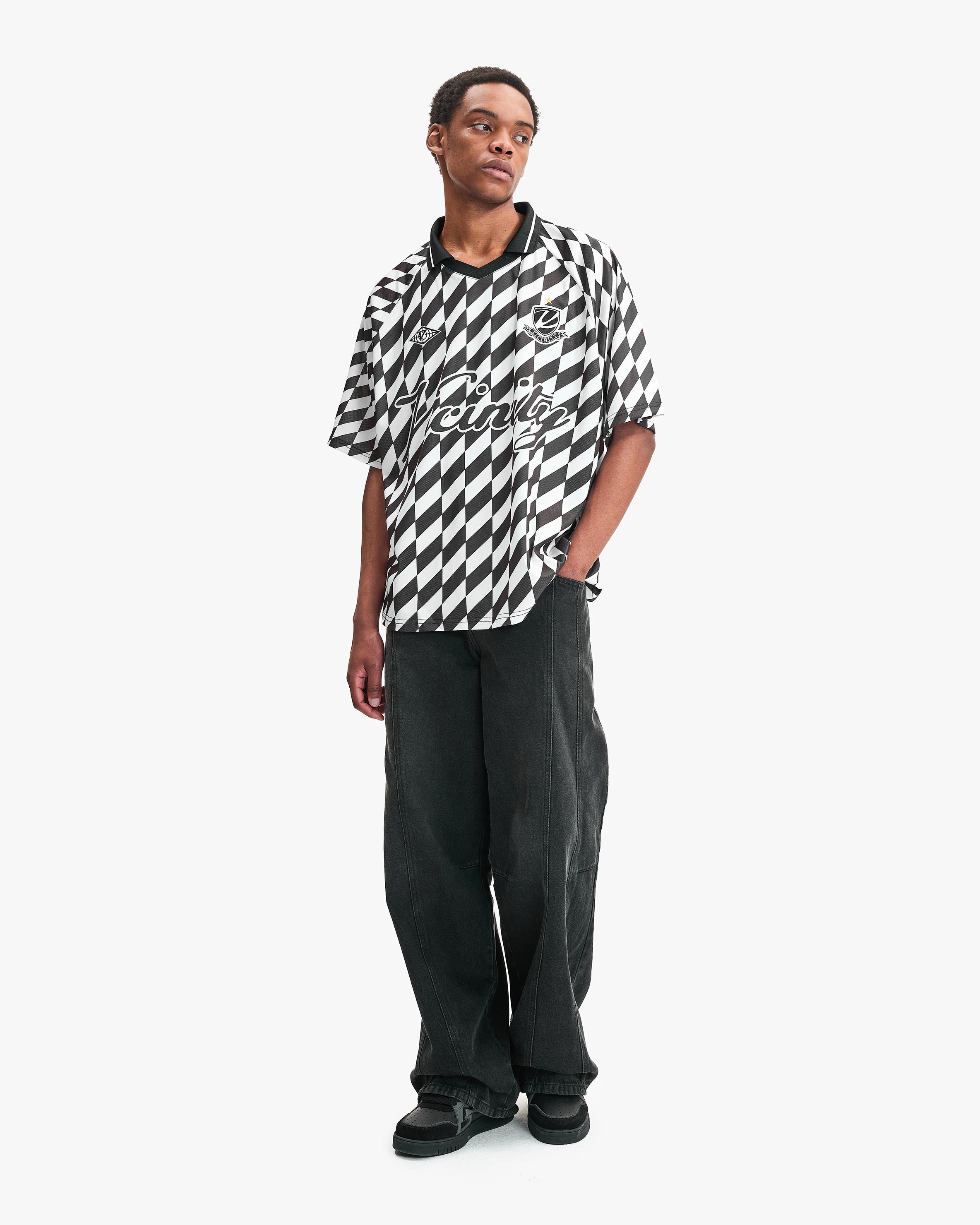 ROYAL MATCH JERSEY BLACK/WHITE