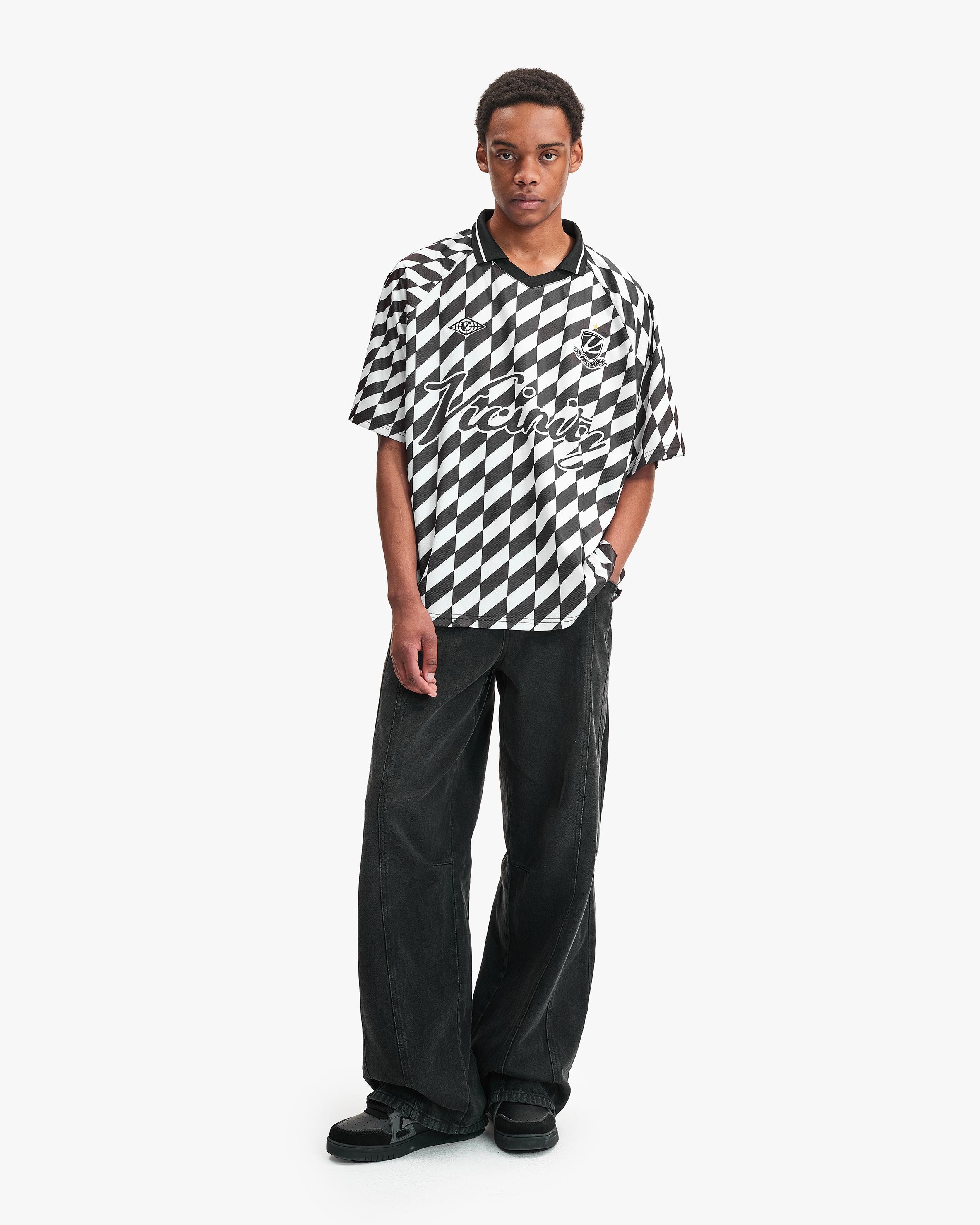 ROYAL MATCH JERSEY BLACK/WHITE