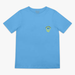 Retro Graffiti Youth Tee - Blue/Yellow