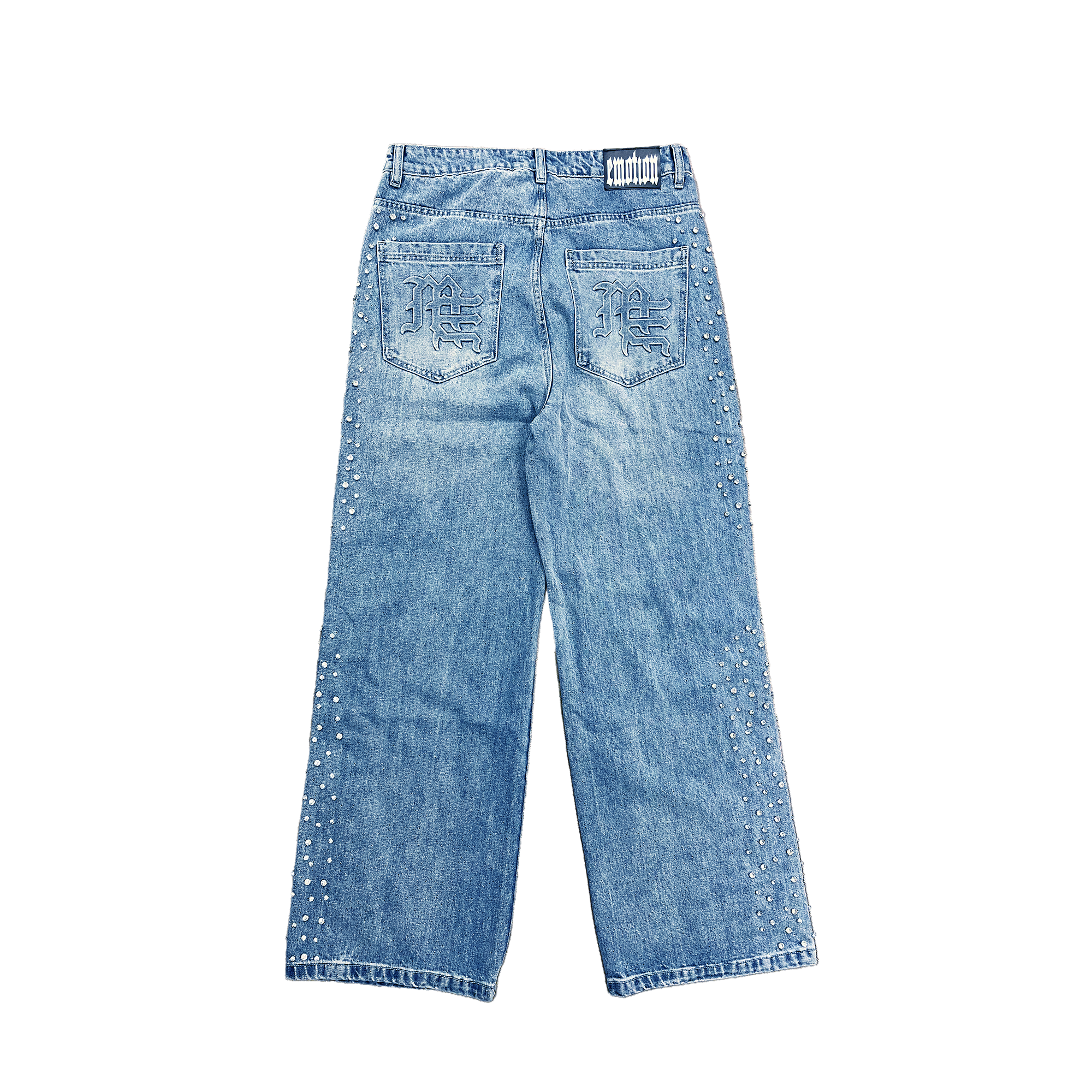 Mixed Emotions　Blue ‘Stone’ Baggy Jeans